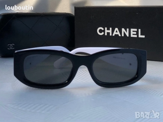 Дамски слънчеви очила елипса овални черно и бяло, снимка 8 - Слънчеви и диоптрични очила - 51703629