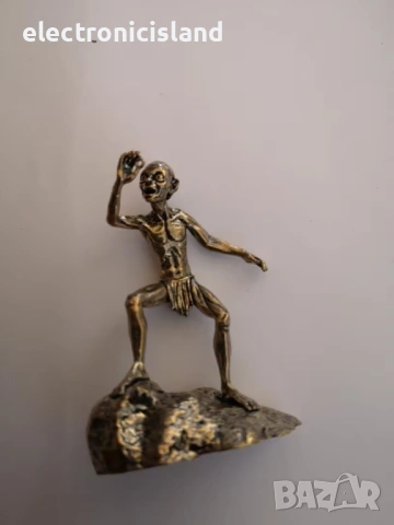 Фигура Голум Хобит Смеагол Ам-гъл Sméagol My precious, бронзова статуетка Скулптура, ръчна изработка, снимка 13 - Колекции - 54090408