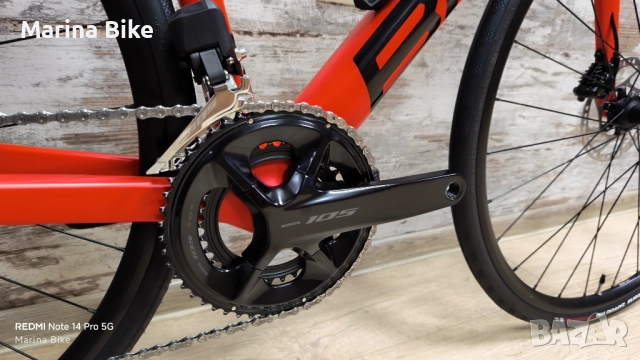 Карбонов шосеен велосипед BMC Teammachine SLR Five Disc 105 Di2 Mavic | 47, снимка 3 - Велосипеди - 52546813