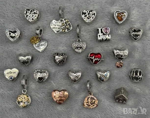 СРЕБЪРНИ Талисмани/Бижута/Висулки за Гривна тип Pandora/Пандора, Сребро S925!, снимка 3 - Колиета, медальони, синджири - 49186235