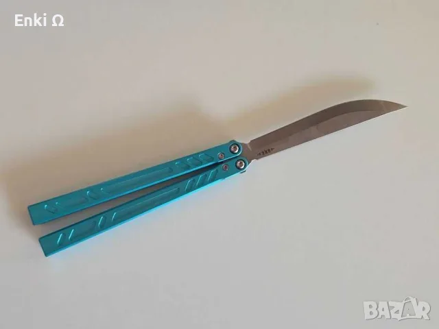 Baliplus Barebones Balisong (Tanto) – Пеперуда, Циан, снимка 5 - Екипировка - 56541332
