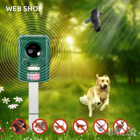 Ултразвуков уред против вредители - Котки / Кучета / Птици / Гризачи / Влечуги, снимка 4 - Други - 31363295