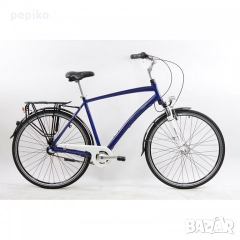 Продавам колела внос от Германия  градски алуминиев велосипед URBANO SITY BLUE 28 цола динамо главин