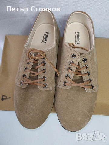 Мъжки елегантни обувки от естествен велур POMPEII №44, снимка 4 - Ежедневни обувки - 54238547
