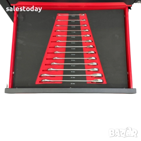 Шкаф с инструменти, 149 части с Чекмеджета, Заключване и много други аксесоари, снимка 5 - Други инструменти - 39368796