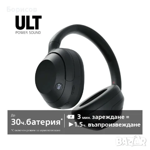 Sony WH-ULT900N/BC (Sony ULT WEAR) безжични Over-Ear слушалки с активно шумопотискане (ANC),Черни, снимка 9 - Bluetooth слушалки - 56126637