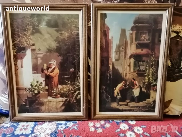 Лот Немски Картини на CARL SPITZWEG (1808-1885), снимка 1 - Антикварни и старинни предмети - 31245933