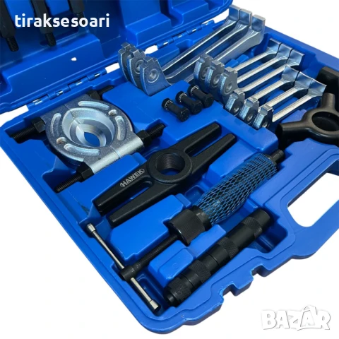  Хидравличен комплект скоби и сепаратор за лагери 10 тона HAWEK HW-1097, снимка 2 - Аксесоари и консумативи - 51033892