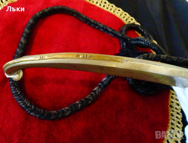 Ханджар,кама с кания,маркировка на майстора. , снимка 7 - Антикварни и старинни предмети - 51800696