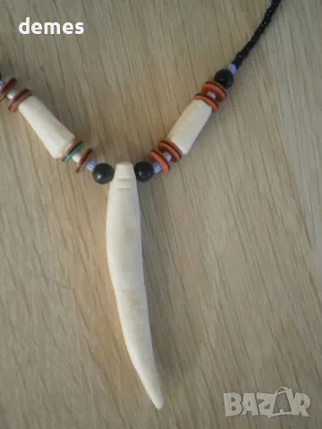 Колие с камилска кост , снимка 4 - Колиета, медальони, синджири - 50194145