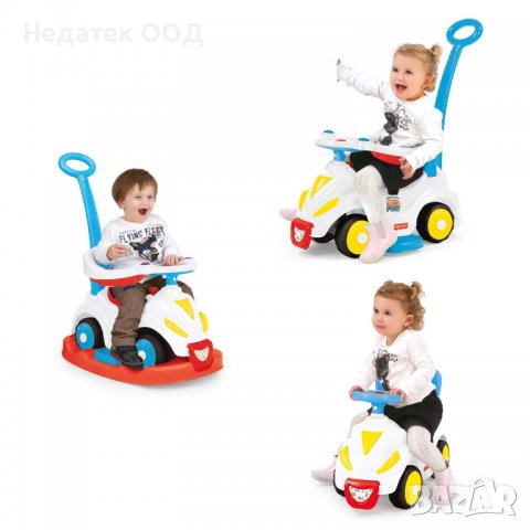 Детска кола Fisher Price, 4 функции, Многоцветна, снимка 2 - Коли, камиони, мотори, писти - 40176701