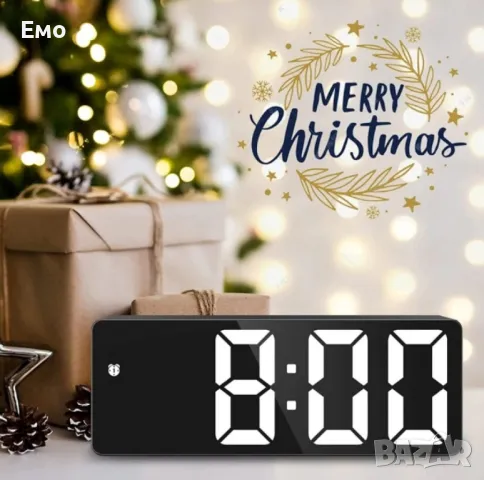 Дигитален настолен часовник с будилник и USB зареждане - GH0712L, снимка 6 - Друга електроника - 48437366