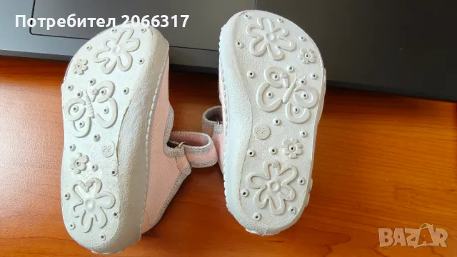 Детски пантофи за момиче - светлорозови, снимка 6 - Детски пантофи - 49606025