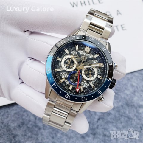Мъжки часовник TAG Heuer Carrera Calibre Heuer 02 GMT с кварцов механизъм, снимка 4 - Мъжки - 38843020