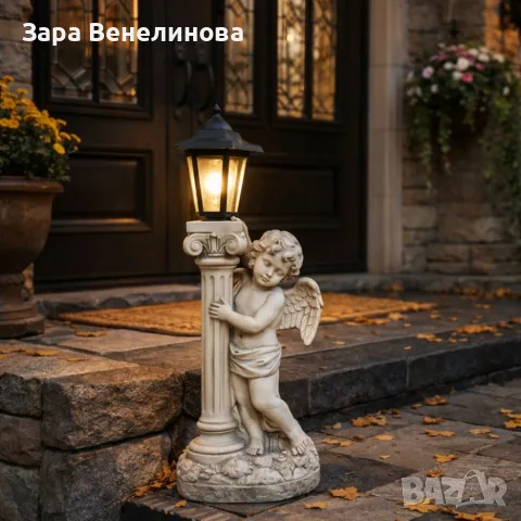 Соларна лампа ангел - елегантна декорация за всеки двор., снимка 3 - Соларни лампи - 55842221