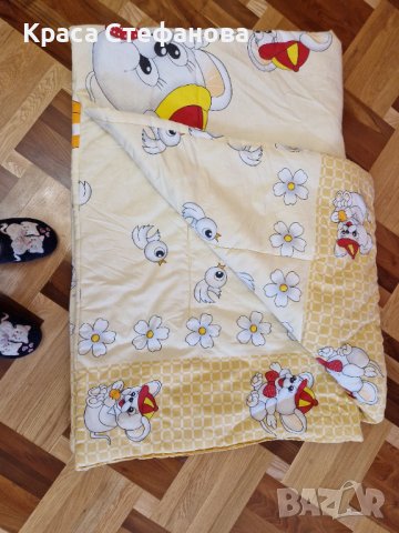 Спален комплект- олекотена завивка, долен чаршаф, калъфка, снимка 4 - Други - 42141187