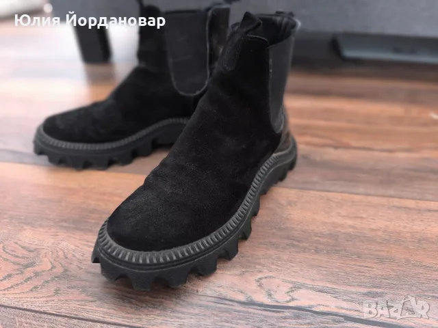 Боти Ест.велур  номер 38, снимка 3 - Дамски боти - 56510028