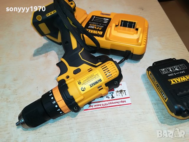 DEWALT LI-ION CHARGER+BATTERY PACK X 2 1907221652, снимка 7 - Винтоверти - 37439020