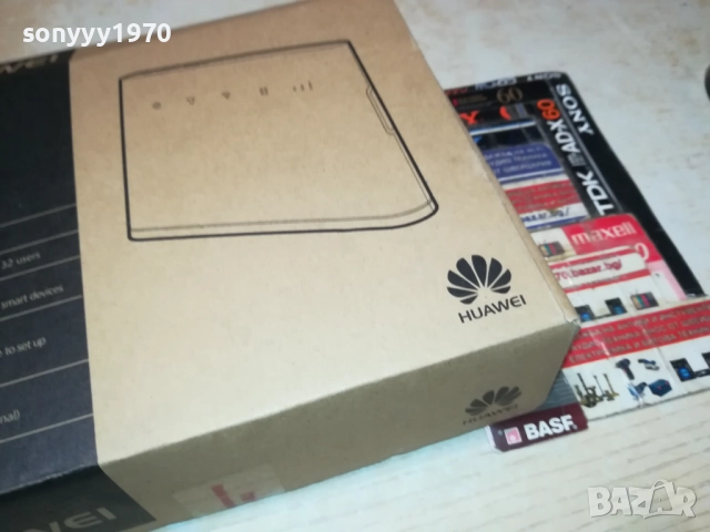 HUAWEI 4G РУТЕР С 2 АНТЕНИ В КУТИЯ 1910251905, снимка 3 - Рутери - 52109523