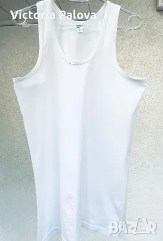 Бял безшевен потник памук, снимка 4 - Потници - 47365937