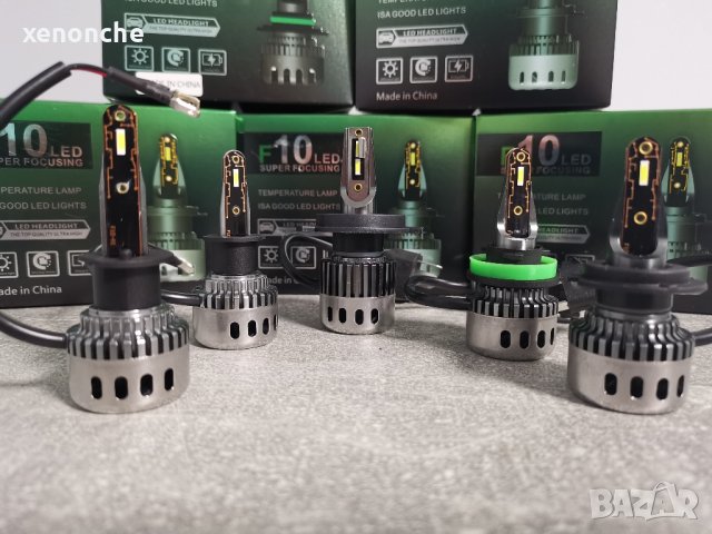 F10 LED super focusing крушки за основни фарове, H1 Н3 Н4 Н7 Н11 НВ3 НВ4, 6000 lm, снимка 2 - Аксесоари и консумативи - 38342505