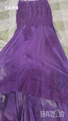 Лилава рокля от две части, снимка 5 - Рокли - 36816719