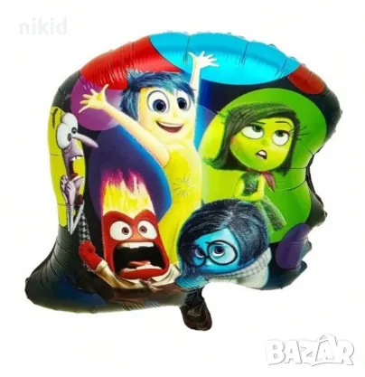 Отвътре навън inside out герои фолио фолиев балон хелий или въздух парти рожден ден