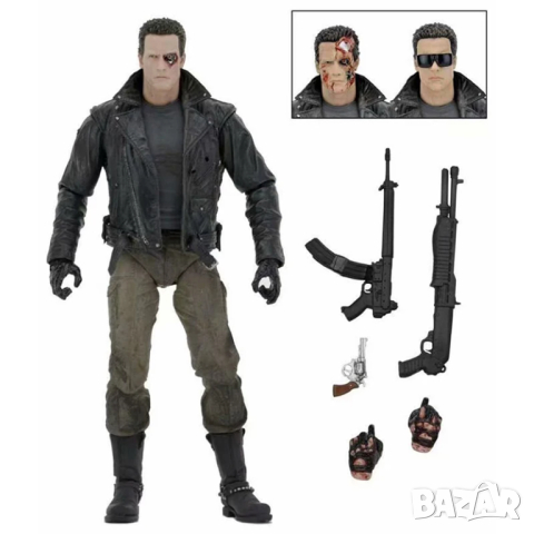 NECA Terminator Figure 2 Judgment Day T-800 Arnold Schwarzenegger-100 лв, снимка 5 - Колекции - 44531375