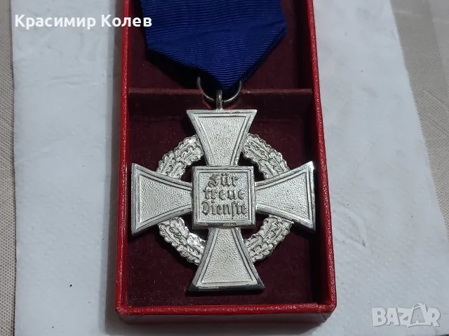 Немски кръстове за дългогодишна служба в полицията - 2 бр, снимка 4 - Антикварни и старинни предмети - 56260962