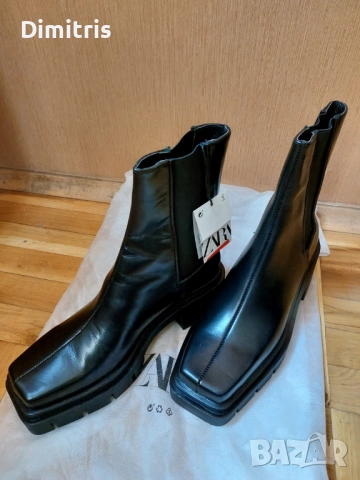 Дамски кожени боти, снимка 8 - Дамски боти - 52930181