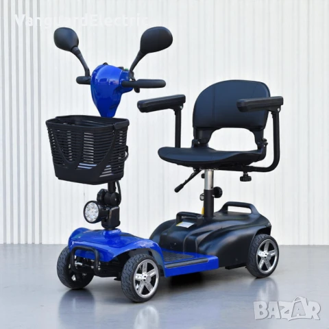 Инвалидна четириколка електрическа Max Electric BL1 350W - Blue, снимка 2 - Инвалидни скутери - 51271934