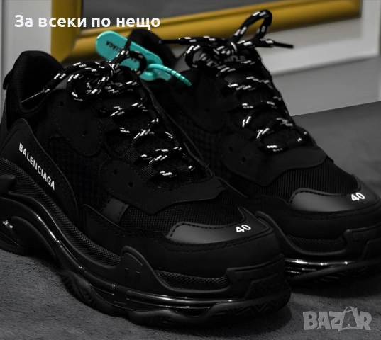 Balenciaga Унисекс👟Мъжки Черни Маратонки С Кутия👟Дамски Спортни Обувки Баленсиага Код S98, снимка 2 - Маратонки - 52417466