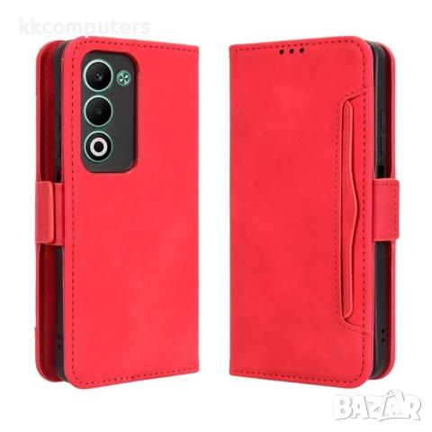 Oppo A5 5G / A5 4G кожен портфейл калъф с джобове за карти – 5 цвята, снимка 3 - Резервни части за телефони - 51607270