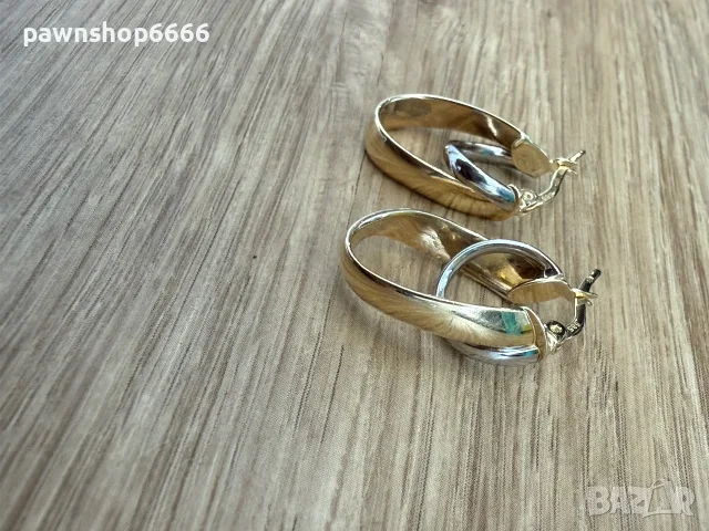 Златни обеци 14 карата проба 585 / 2,97 грама, снимка 4 - Обеци - 55831052