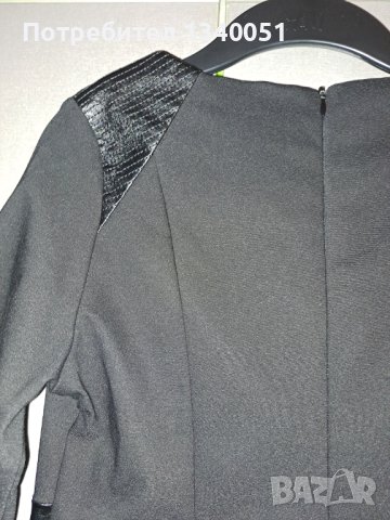 Черна елегантна рокля Elisabetta Franchi , снимка 5 - Рокли - 42850159