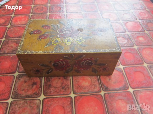 Старинна дървена кутия за бижута , снимка 3 - Други - 36589101
