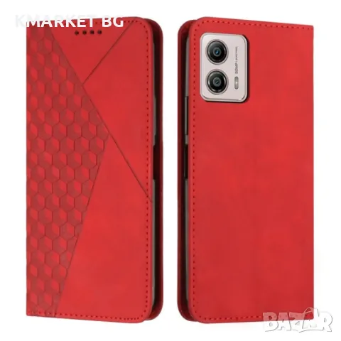 Motorola Moto G73 5G Diamond Pattern Wallet Калъф и Протектор, снимка 3 - Калъфи, кейсове - 49003833