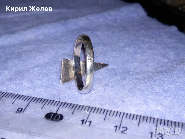 СТИЛЕН ДИЗАЙНЕРСКИ МОДЕН СРЕБЪРЕН АРТ ПРЪСТЕН ВИСОКА ПРОБА СРЕБРО с ЩЕМПЕЛ на АВТОРА 36621, снимка 11 - Пръстени - 39976305