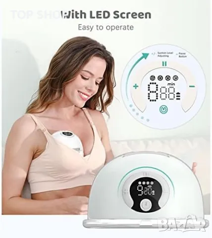 Нова Преносима електрическа помпа за кърма 4 режима 9 нива 180ml, снимка 2 - Помпи за кърма - 50015941