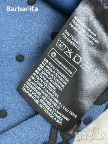  Тълносиня рокля H&M S/M, снимка 7 - Рокли - 51888634