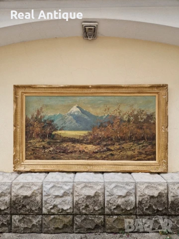 Уникална антикварна авторска картина масло върху платно- Wiliam Turnar 