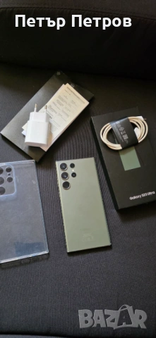 Samsung Galaxy S23 Ultra 512GB 12GB RAM Green ПЪЛЕН КОМПЛЕКТ!-Неразличим от НОВ!-430 ЕВРО!, снимка 10 - Samsung - 53983776