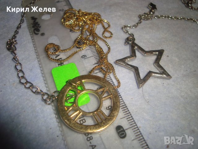 ДВА НЕЖНИ АРТ МЕДАЛЬОНА СРЕБРИСТ и с ПОЗЛАТА и ФАСЕТИРАНИ КРИСТАЛИ 31345, снимка 14 - Колиета, медальони, синджири - 38035093