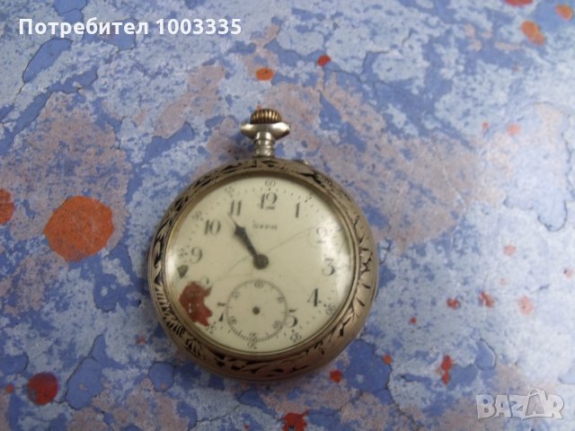 рядък джобен часовник с ниело, снимка 2 - Колекции - 30284025