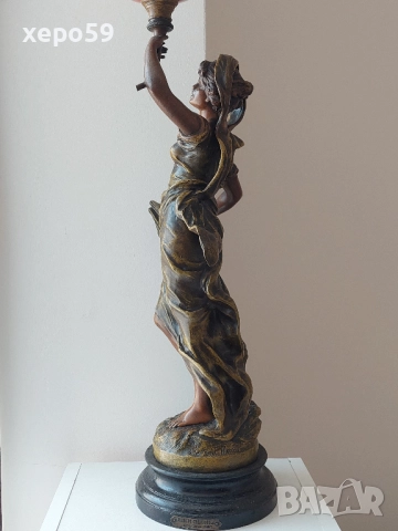 Антикварна газена лампа -19 век., 1 500 €/височина 60 см./, снимка 16 - Антикварни и старинни предмети - 52310300