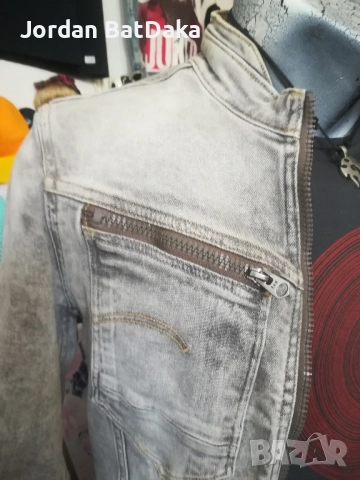 Дънково яке G Star S#, снимка 3 - Якета - 51623178