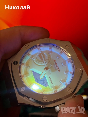 Casio G-Shock Tiffany Blue GA2100 Mod AP style, снимка 4 - Мъжки - 53975164
