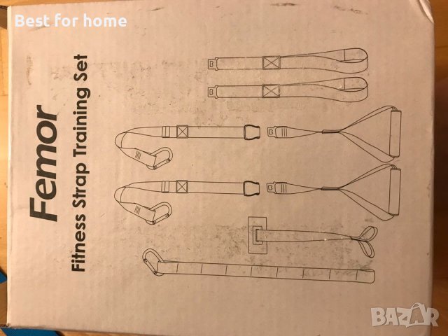Тренировъчен комплект Femor Fitness Strap , снимка 11 - Фитнес уреди - 37398649