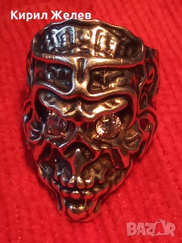 СРЕБЪРЕН НЕО ГОТИК АРТ ПИРАТСКИ ПРЪСТЕН ЛАКИРАНО СРЕБРО 925 с ЮВЕЛИРНО ФАСЕТИРАНИ ЦИРКОНИ 36160, снимка 18 - Пръстени - 39507140