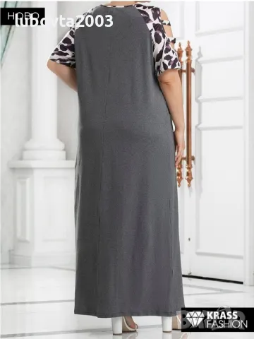 KRASS FASHION 3-4 XL Дамска Нова красива макси рокля, снимка 4 - Рокли - 49402576
